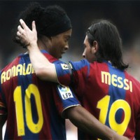 ronaldinho messi