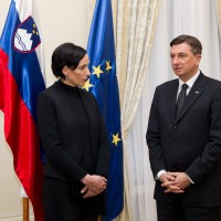 Melita Berzelak in Borut Pahor