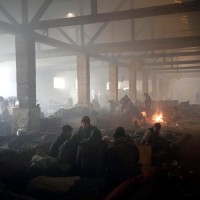 mraz, zima, Beograd, migranti, begunci