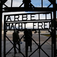 Dachau, taborišče, vrata, delo osvobaja