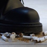 cigareti, kajenje, noga, ugašanje