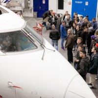Podjetje Adria Airways Tehnika so obiskali dijaki Šolskega centra Ptuj.