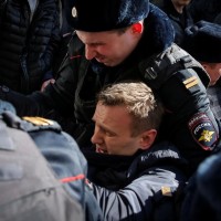 Aleksej Navavalni, aretacija, Moskva, protest, opozicijski voditelj