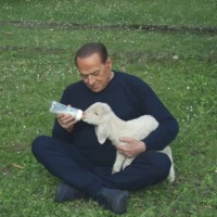 Silvio Berlusconi, jagnje, vegatarijanec