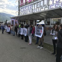 protest, cirkus, pred vhodom, Maribor