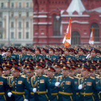 Moskva, Rusija, Dan zmage, vojaška parada, Kremelj