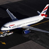 letalo, British Airways, letališče, na pisti, vzletna steza