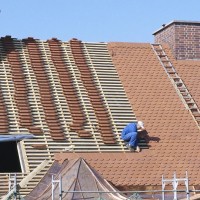 streha, delavec, delo na strehi, kritina