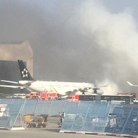 frankfurt, letalo, požar