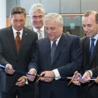 Antonio Tajani, Borut Pahor, Janez Janša, Manfred Weber, Milan Zver