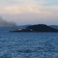 otok galešnjak, požar