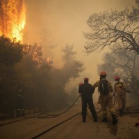 Gozdni požar, Atene, 23. 7. 2018