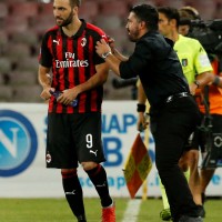 Gonzalo Higuain in Gennaro Gattuso