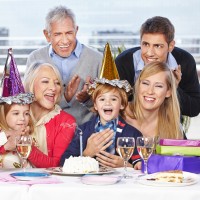družina, praznovanje, stari starši