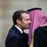 Emmanuel Macron, Mohamed bin Salman,