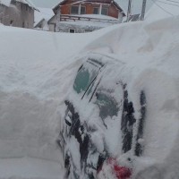 sneg, romunija