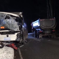 nesreča na bavarskem, avtobus, tovornjak