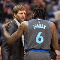 Dirk Nowitzki in DeAndre Jordan