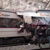 železniška nesreča, barcelona, trčenje vlakov