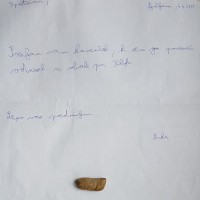 luka, pismo, kamenček, Krajinski park Strunjan