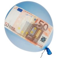inflacija, denar, balon
