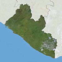 liberija, satelitski posnetek