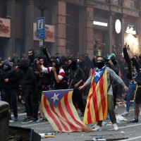 protest, barcelona