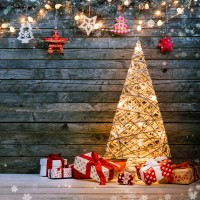 božič, božično drevo, smreka, darila