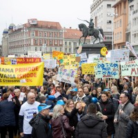 protest, učitelji, hrvaška