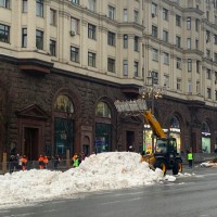 umetni sneg, moskva