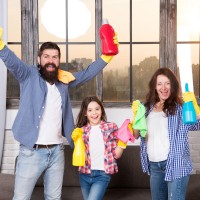 družina, čiščenje doma 