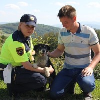 pes, reševanje, policistka, dars