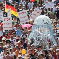koronavirus, protest, berlin