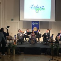 Slavnostno srečanje Rotary klub _iz leve proti desni_Jamšek, Bole, Papež