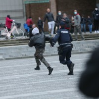 protest ljubljana policija aretacija pl