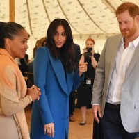 Meghan in Harry