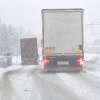 tovornjak, sneg, sneženje, promet