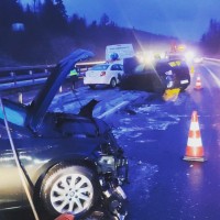 primorska avtocesta, ledeni dež, prometna nesreča