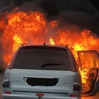 požar, goreče-vozilo, primorska-avtocesta, gasilci