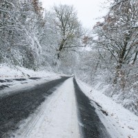sneg, cesta