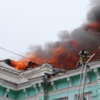 blagoveščensk, bolnišnica, požar