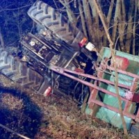 traktor, limbarska-gora, nesreča