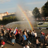 protest policija vodni top solzivec lj 29.09.2021 pl
