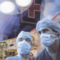 kirurgi, zdravniki, zdravstvo, denar, evri