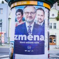 češka, plakat, volitve