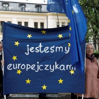 protest, varšava, eu-poljska