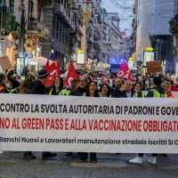 italija. proti pc protest, neapelj