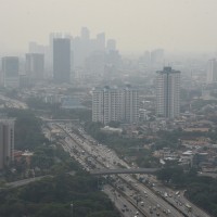 onesnaženje, džakarta, indonezija, smog