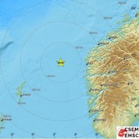 potres, severno morje, obala norveške