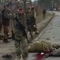 ukrajinski vojaki, zajeti ruski vojaki